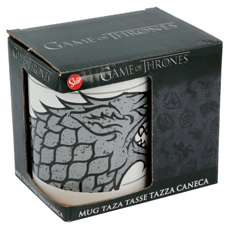 STOR Porcelánový hrnek GAME OF THRONES STARK-HRA O TRŮNY 325 ml