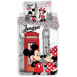 Dětské povlečení Mickey Mouse a Minnie v Londýně