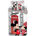 Dětské povlečení Mickey Mouse a Minnie v Londýně