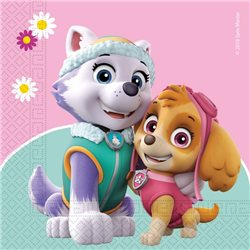 PROCOS Party ubrousky PAW PATROL PINK 33x33 cm 20 ks