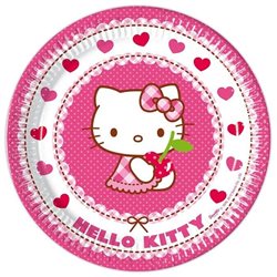 Dětské party talíře Hello Kitty 23 cm (8 ks)