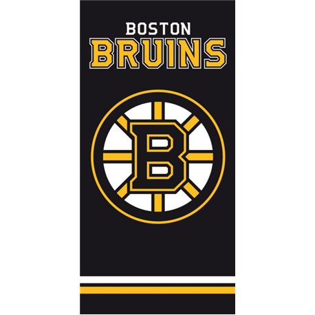 TIPTRADE Bavlněná osuška NHL BOSTON BRUINS BLACK 70x140 cm