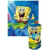 Dětská fleecová deka se známou postavičkou z animovaného seriálu SpongeBob v kalhotách. Základní vlastnosti:rozměry: 120x140 cm. 100% polyester, fleece. praní na 30°C. 