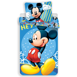 JERRY FABRICS Bavlněné povlečení MICKEY MOUSE Hey 140x200, 70x90 cm