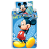 Dětské bavlněné povlečení s velmi oblíbeným Mickey Mousem na světle modrém pozadí. Základní vlastnosti:rozměry (šxd): 140x200, 70x90 cm. 100% bavlna. licenční povlečení. zapínání na zip. 