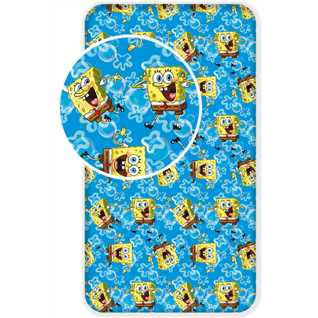 JERRY FABRICS BAVLNĚNÉ PROSTĚRADLO SPONGEBOB 90x200 CM