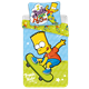 JERRY FABRICS Bavlněné povlečení SIMPSONS BART SKATE 03 140x200, 70x90 cm