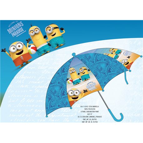 Dětský deštník MIMONI modrý 64 cm