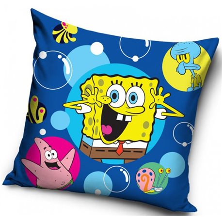 CARBOTEX Povlak na polštářek SPONGEBOB HAPPY 40x40 cm