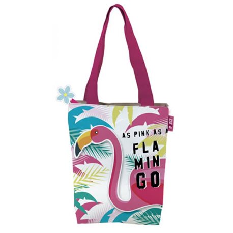ARDITEX Nákupní taška FLAMINGO 27x6x34 cm
