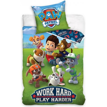 CARBOTEX Povlečení PAW PATROL WORK HARD 140x200, 70x90 cm