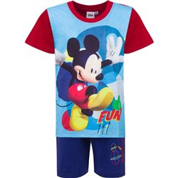 PAMPRESS Bavlněné pyžamo MICKEY MOUSE ČERVENÉ 98 cm