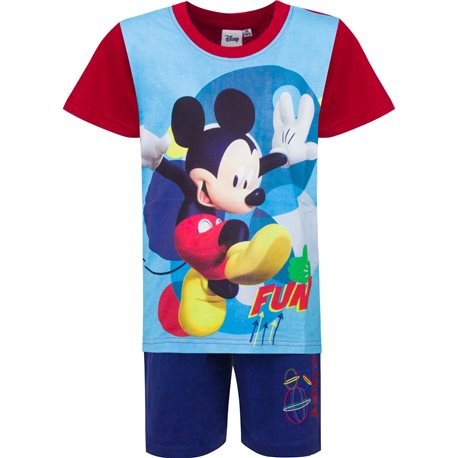 PAMPRESS Pyžamo MICKEY MOUSE ČERVENÉ 110 cm