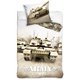 TIPTRADE Bavlněné povlečení TANK ARMY 140x200, 70x90 cm