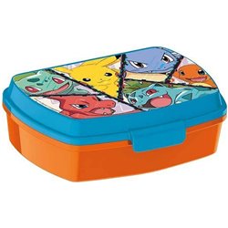 Dětský box na svačinu Pokémoni (oranžový)